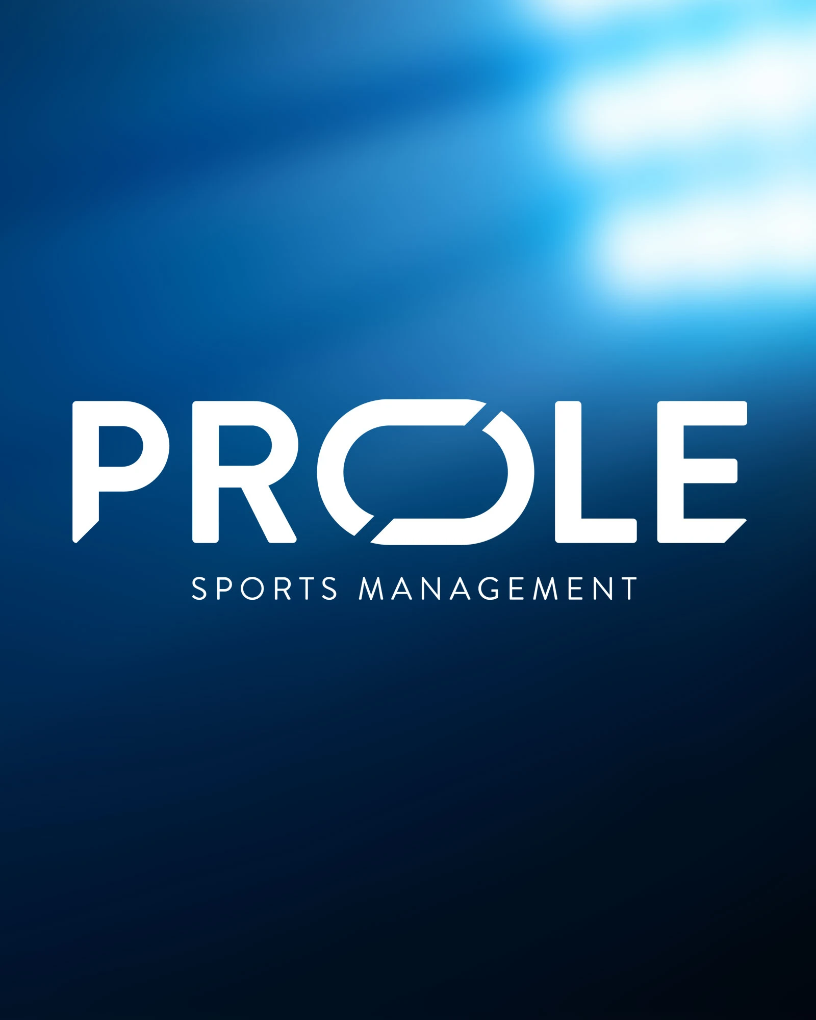 White Prole Sports wordmark on a blue gradient background.